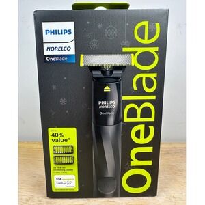 Philips Norelco OneBlade Men's Wet & Dry Trimmer Shaver w/ 2 Trimming Combs